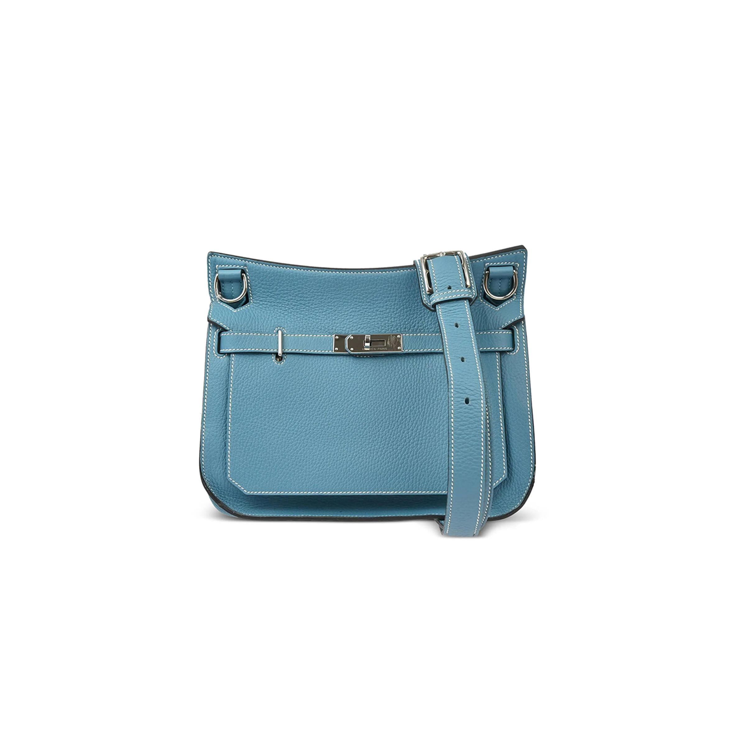 H**mes taurillon clemence jypsiere 28 blue jean (28*22*12cm)